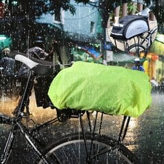Велосипедная защита от дождя Wozinsky WBB5YW, зеленая цена и информация | Сумки, держатели для телефонов | kaup24.ee