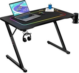 Игровой стол HUZARO HERO 1.8, черный цена и информация | Компьютерные, письменные столы | kaup24.ee