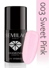 Hübriidküünelakk Semilac, 003 Sweet Pink, 7ml цена и информация | Лаки для ногтей, укрепители для ногтей | kaup24.ee