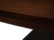 Pikendatav laud Windsor & Co Sky, 200 cm, tumepruun/must hind ja info | Köögi- ja söögilauad | kaup24.ee