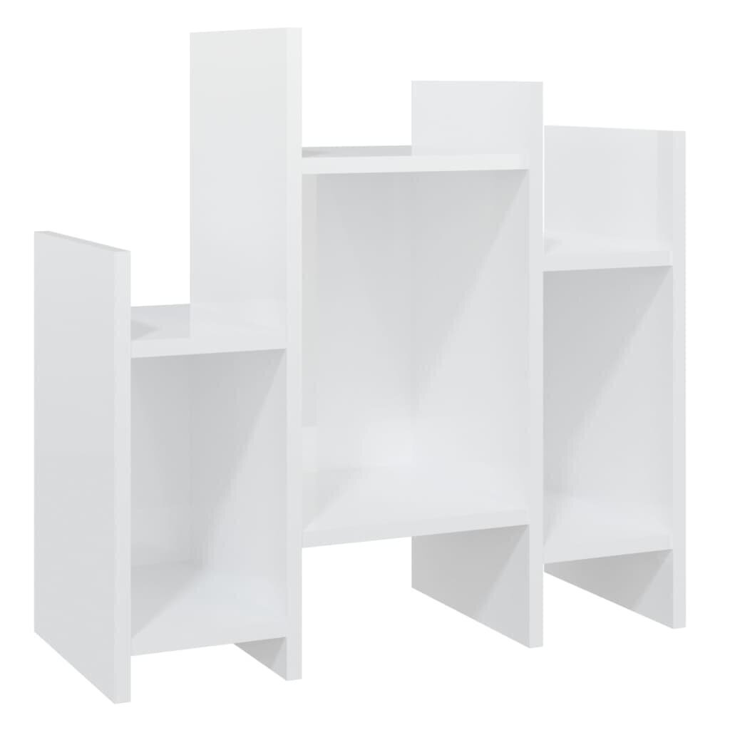 vidaXL kummut, kõrgläikega valge, 60 x 26 x 60 cm, puitlaastplaat hind ja info | Elutoa väikesed kapid | kaup24.ee
