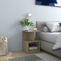 vidaXL öökapid 2 tk, Sonoma tamm, 35 x 35 x 55 cm, puitlaastplaat цена и информация | Прикроватные тумбочки | kaup24.ee