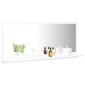 vidaXL vannitoa peeglikapp valge 90x10,5x37 cm puitlaastplaat hind ja info | Vannitoa peeglid | kaup24.ee