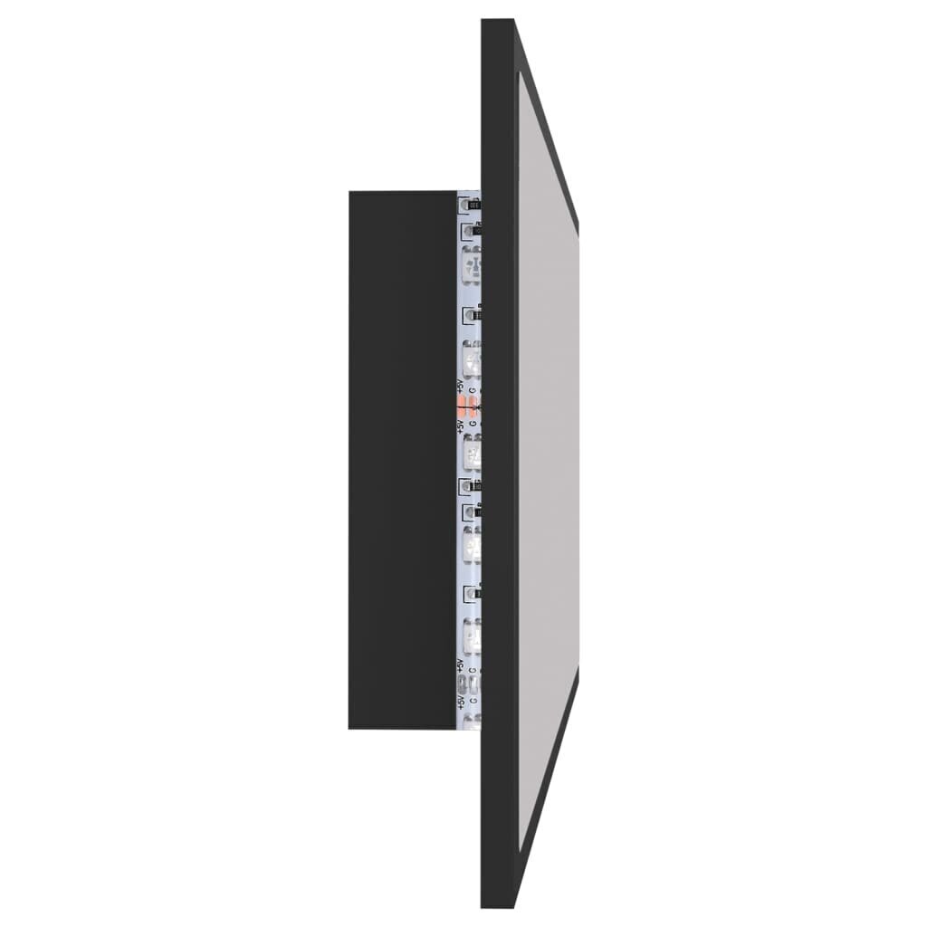 vidaXL LED vannitoa peeglikapp, hall, 90x8,5x37 cm, akrüül цена и информация | Vannitoa peeglid | kaup24.ee