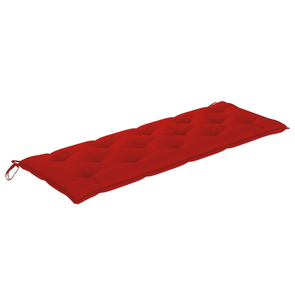 vidaXL Batavia pink punase padjaga, 150 cm, tiikpuu hind ja info | Aiapingid | kaup24.ee