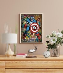 Комиксы Marvel - Капитан Америка Ретро - постер 40x50 cm цена и информация | Картины, живопись | kaup24.ee