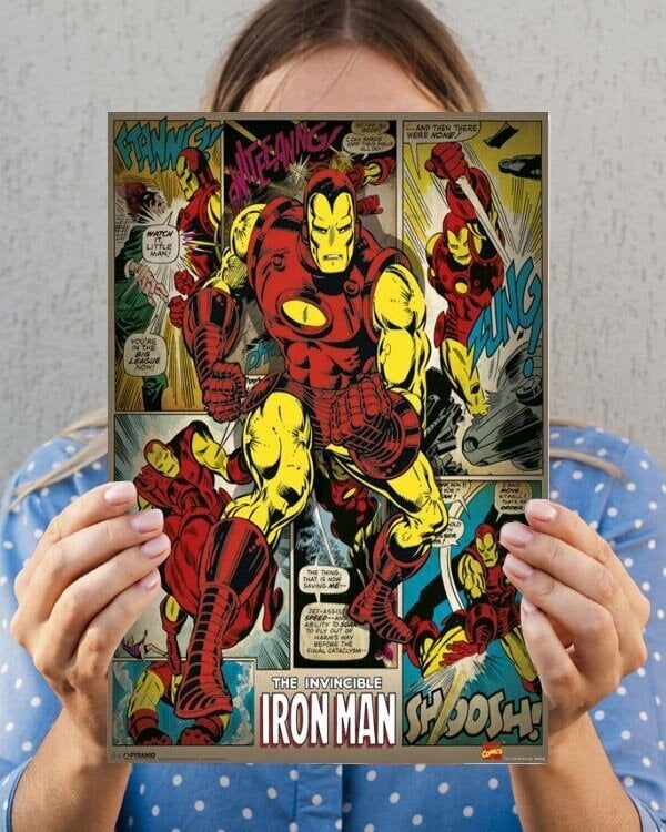 Marvel Comics - Iron Man Retro - plakat 40x50 cm hind ja info | Seinapildid | kaup24.ee
