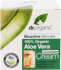 Увлажняющий крем для лица Aloe Vera Concentrated Cream Dr.Organic (50 мл) цена и информация | Кремы, лосьоны для тела | kaup24.ee