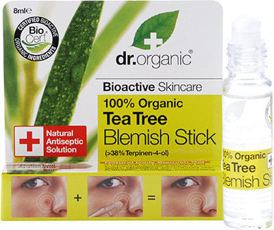 Akne Nahahooldus Dr.Organic Bioactive Organic Roll-On Teepuu (8 ml) hind ja info | Näoõlid, seerumid | kaup24.ee