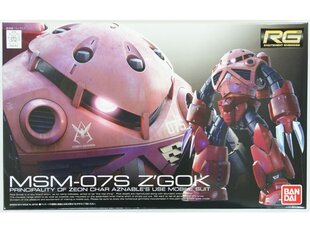 Bandai - RG MSM-07S Char`s Z`Gok Gundam, 1/144, 61601 цена и информация | Конструкторы и кубики | kaup24.ee