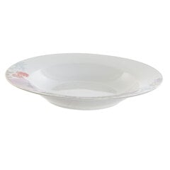 Глубокие тарелки DKD Home Decor Цветы (21.5 x 21.5 x 3.5 cм) (2 шт) цена и информация | Посуда, тарелки, обеденные сервизы | kaup24.ee