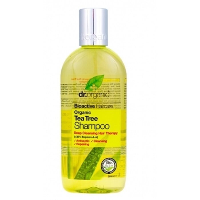 Dr. Organic Teepuu ŝampoon, 265 ml цена и информация | Šampoonid | kaup24.ee