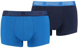 Lühikesed püksid meestele Puma Basic Trunk Blue 935015 03, 2 tk. цена и информация | Мужские трусы | kaup24.ee