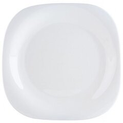Valge ruudukujuline taldrik Luminarc CARINE, 26.5 cm цена и информация | Посуда, тарелки, обеденные сервизы | kaup24.ee