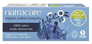 Tampoonid Natracare Regular 20 tk hind ja info | Tampoonid, hügieenisidemed, menstruaalanumad | kaup24.ee