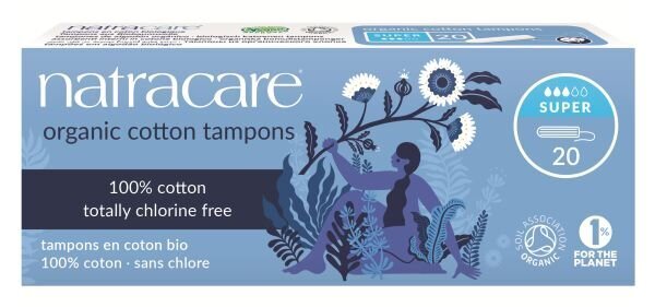Tampoonid Natracare Super 20 tk hind ja info | Tampoonid, hügieenisidemed, menstruaalanumad | kaup24.ee