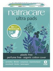 Tiibadega hügieenisidemed Natracare Ultra Regular 14 tk hind ja info | Tampoonid, hügieenisidemed, menstruaalanumad | kaup24.ee