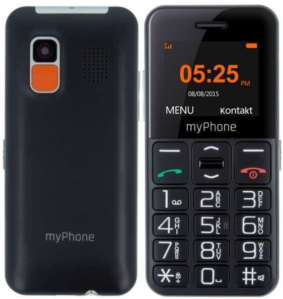 Mobiiltelefon MyPhone Halo EASY, Must цена и информация | Telefonid | kaup24.ee