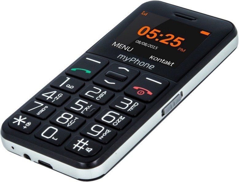 Mobiiltelefon MyPhone Halo EASY, Must цена и информация | Telefonid | kaup24.ee
