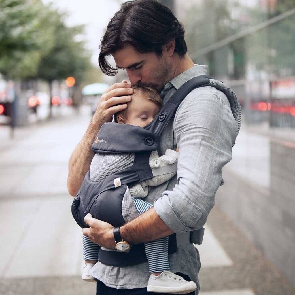 Kandekott Ergobaby 360 Cool Air BC360PBLKGRY, carbon grey цена и информация | Kõhukotid | kaup24.ee