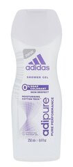 Niisutav dušigeel Adidas Adipure 250 ml hind ja info | Adidas Kehahooldustooted | kaup24.ee