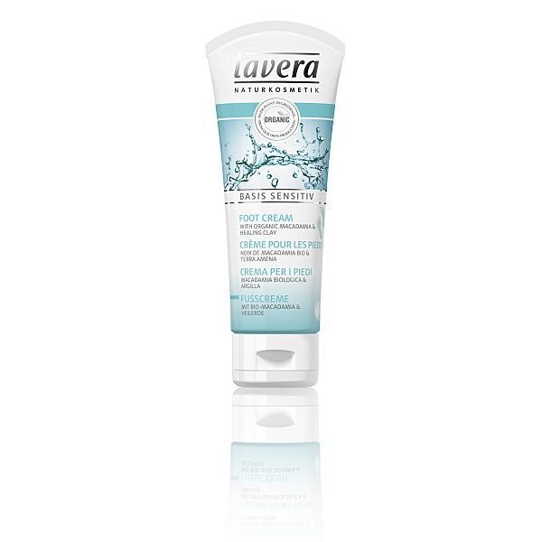 Lavera Natural Foot Cream Basis Sensitive 75 ml 75ml цена и информация | Kehakreemid, losjoonid | kaup24.ee