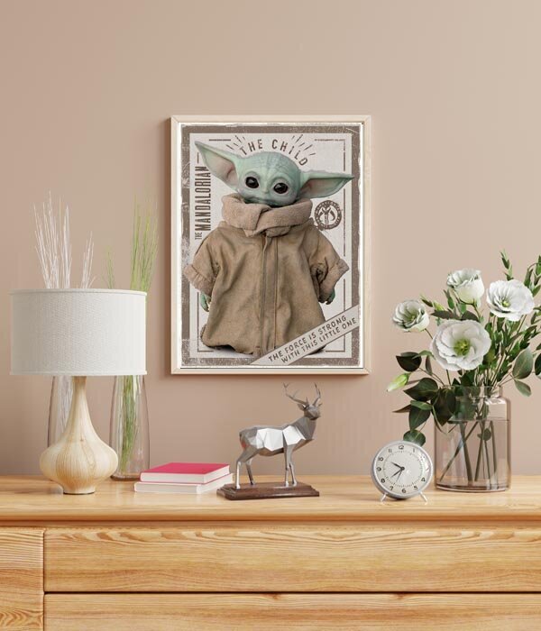 Star Wars The Mandalorian Yoda Child – plakat 40x50 cm hind ja info | Seinapildid | kaup24.ee