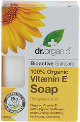 Dr. Organic Vitamin E мыло 100 г цена и информация | Мыло | kaup24.ee