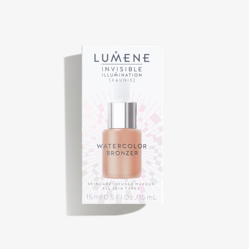 Lumene Invisible Illumination Watercolor Bronzer päikesepuuder naistele 15 ml hind ja info | Päikesepuudrid, põsepunad | kaup24.ee