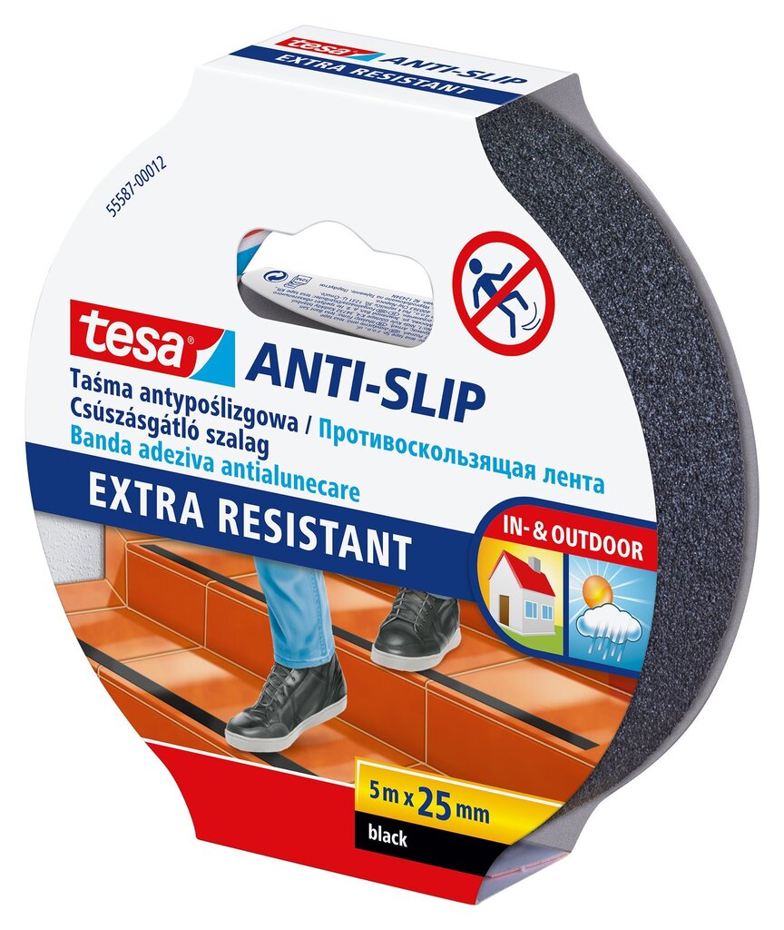 Libisemisvastane teip tesa® (must), 5m x 25mm hind ja info | Käsitööriistad | kaup24.ee