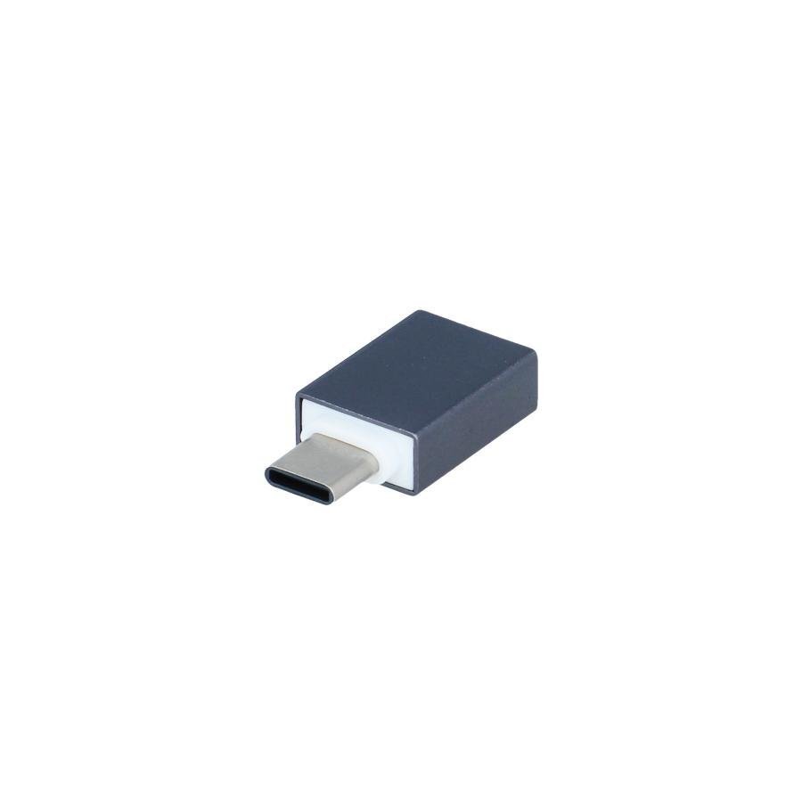 Adapter Type-C to USB Mocco Universal OTG Connection Silver цена и информация | Mobiiltelefonide kaablid | kaup24.ee