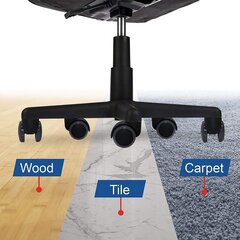 Rattad kontoritoolidele, 5 tk., 6 cm hind ja info | Mööblirattad | kaup24.ee