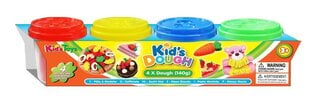 Modelleerimise mass Kid's Dough , 4 x 140g hind ja info | Kunstitarbed, voolimise tarvikud | kaup24.ee