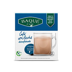 Cafe Baque Caffe Latte decaf Dolce gusto®*-ga ühilduvad komposteeritavad kohvikapslid, 10 kapslit hind ja info | Kohv, kakao | kaup24.ee