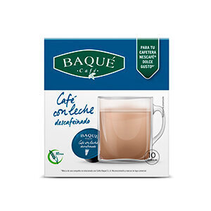 Cafe Baque Caffe Latte decaf Dolce gusto®*-ga ühilduvad komposteeritavad kohvikapslid, 10 kapslit цена и информация | Kohv, kakao | kaup24.ee