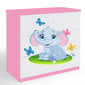 Kummut Babydreams - Väike elevant, roosa цена и информация | Kummutid | kaup24.ee