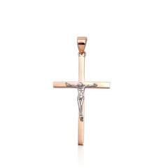 Punasest kullast ripats "The Crucifixion of Christ XVI" DS01K324 цена и информация | Украшения на шею | kaup24.ee