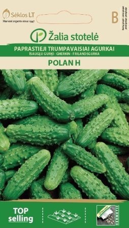 Harilike lühiviljaliste kurkide Polan H. seemned цена и информация | Köögivilja-, marjaseemned | kaup24.ee