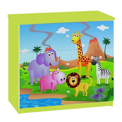 Kummut Babydreams - Safari, kollane цена и информация | Комоды | kaup24.ee