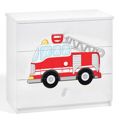 Комод Babydreams - Пожарная станция, белый цена и информация | Комоды | kaup24.ee
