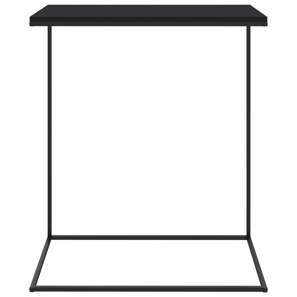 vidaXL lisalaud, must, 55 x 35 x 66 cm, puitlaastplaat hind ja info | Diivanilauad | kaup24.ee