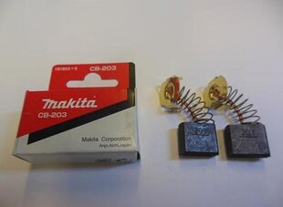 Графитные щётки для электроинструмента Makita, CB203 = CB204 194991-6 цена и информация | Запчасти для садовой техники | kaup24.ee