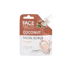 Näokoorimisgeel niisutav ja toitev Face Facts, kookos, 60 ml цена и информация | Маски для лица, патчи для глаз | kaup24.ee