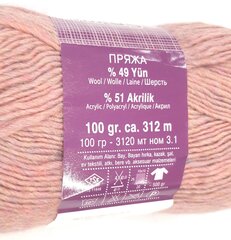 Нитки для вязания Lanoso Mirage, цвет светло-розовый 23099 цена и информация | Принадлежности для вязания | kaup24.ee
