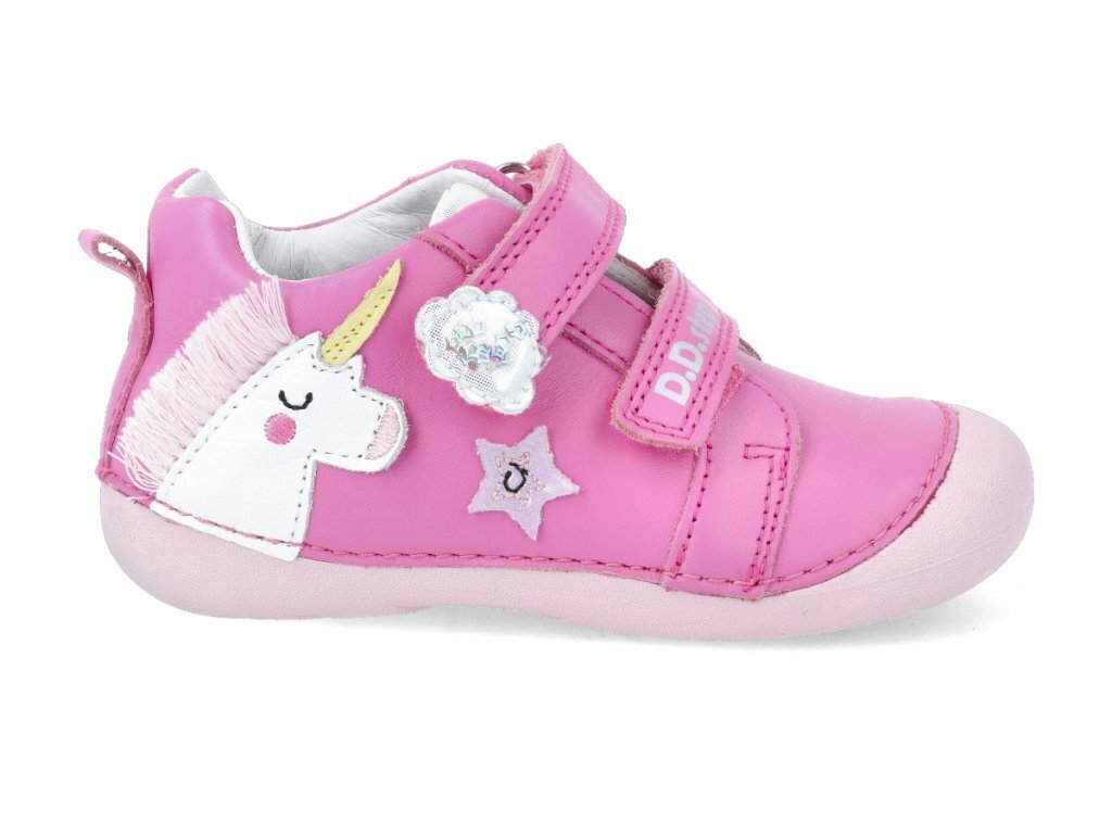 Laste saapad D.D.Step, nahast, S015-706A, Dark pink hind ja info | Laste saapad | kaup24.ee