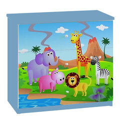 Kummut Babydreams - Safari, sinine цена и информация | Комоды | kaup24.ee