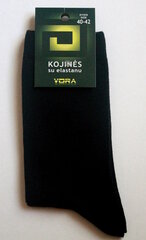 Мужские носки с эластаном, черные, 6 пар цена и информация | Meeste sokid | kaup24.ee