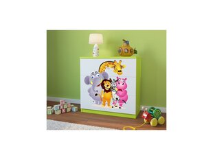 Комод Babydreams - Зоопарк, желтый цена и информация | Комоды | kaup24.ee