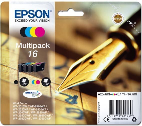 Originaalne Tindikassett Epson DURABRITE T16 hind ja info | Tindiprinteri kassetid | kaup24.ee