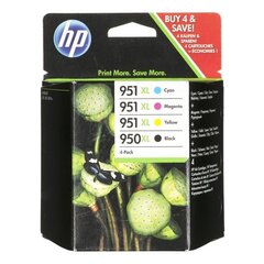 4tk. Tindikassetid HP 950XL/951XL, must+kolm värvi hind ja info | Tindiprinteri kassetid | kaup24.ee